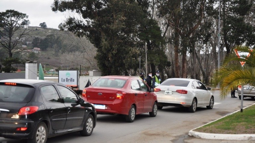 Con paseos cerrados y controles policiales, el movimiento bajó considerablemente